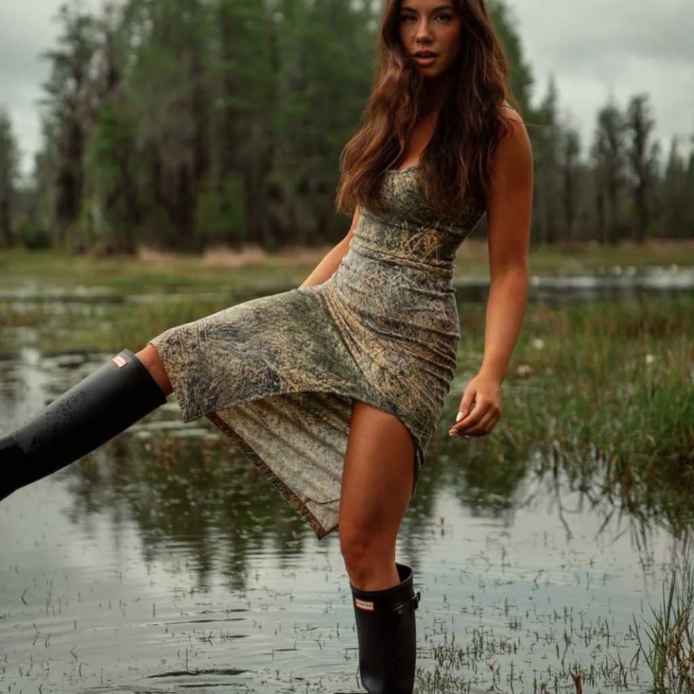 Tribe Kelley Mossy Oak Brush Ribbed Dress (L) - Picture 5 of 9